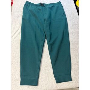 Member's Mark Mens Active Jogger Teal Green Double Knit Stretch XXL New